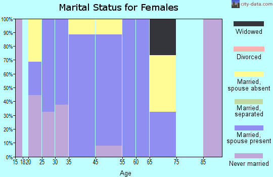 Zip code 78547 marital status for females