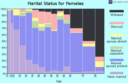 Zip code 78589 marital status for females