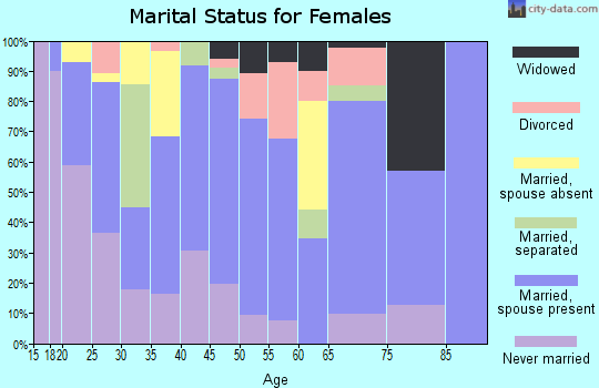 Zip code 78593 marital status for females