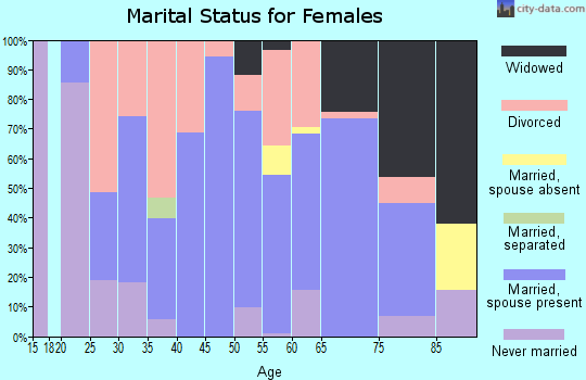 Zip code 78605 marital status for females