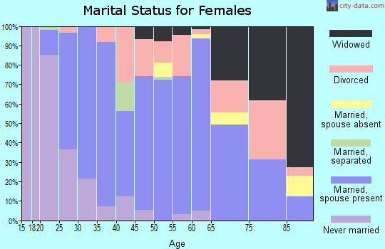 Zip code 78606 marital status for females