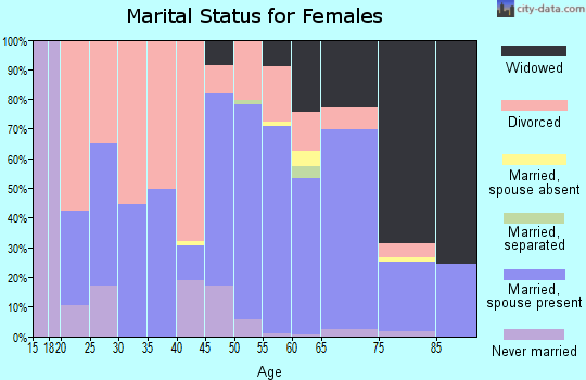 Zip code 78643 marital status for females