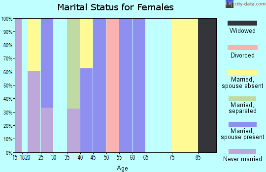 Zip code 78671 marital status for females