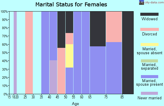 Zip code 78672 marital status for females