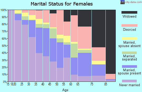 Zip code 78702 marital status for females