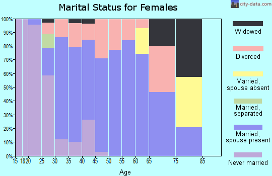 Zip code 78726 marital status for females