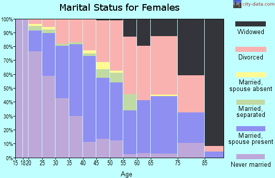 Zip code 78729 marital status for females