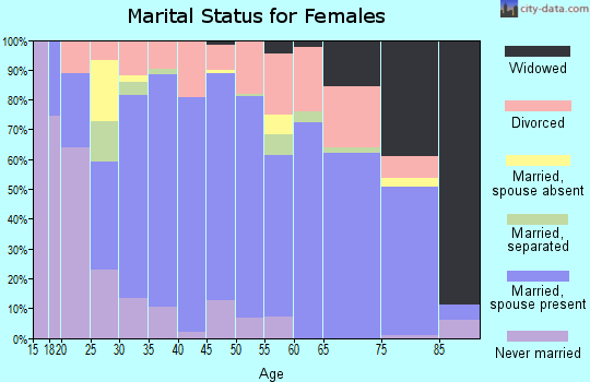Zip code 78734 marital status for females