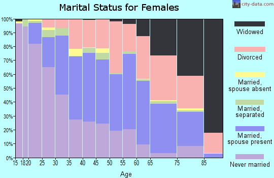 Zip code 78745 marital status for females