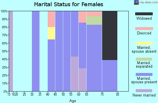 Zip code 78877 marital status for females