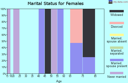 Zip code 78883 marital status for females