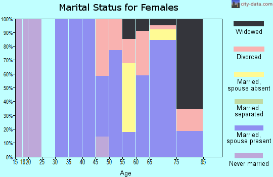 Zip code 78884 marital status for females