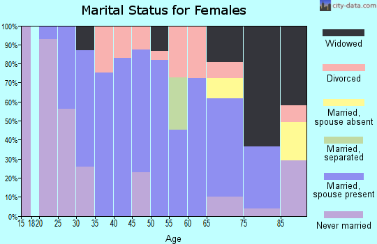 Zip code 78941 marital status for females