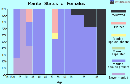 Zip code 78953 marital status for females