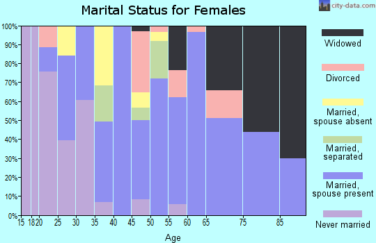 Zip code 78959 marital status for females