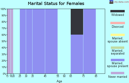 Zip code 79320 marital status for females