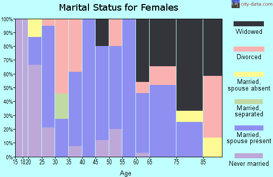 Zip code 79528 marital status for females