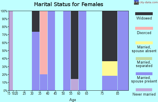 Zip code 79548 marital status for females