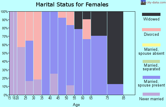 Zip code 79561 marital status for females