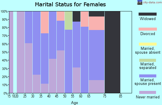 Zip code 80443 marital status for females