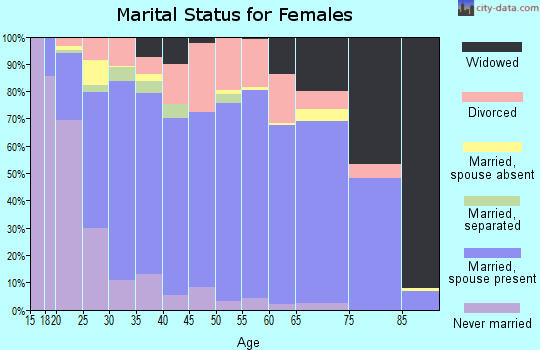 Zip code 83221 marital status for females