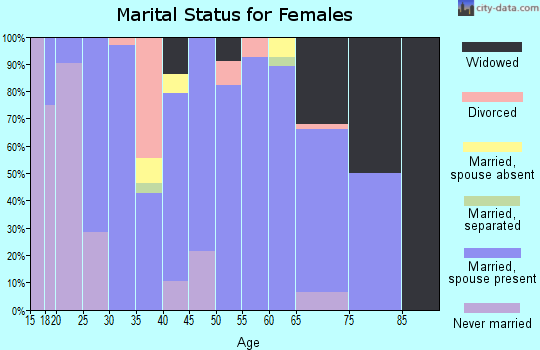 Zip code 83346 marital status for females