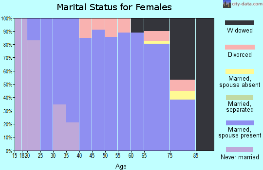 Zip code 83420 marital status for females