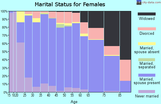 Zip code 84003 marital status for females