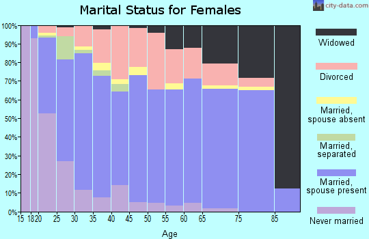 Zip code 84041 marital status for females