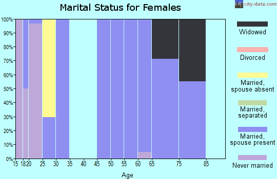 Zip code 84046 marital status for females