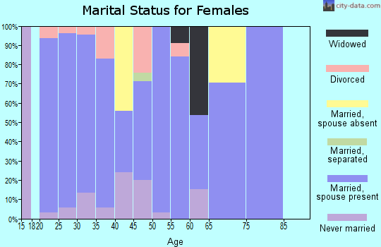 Zip code 84052 marital status for females