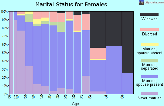 Zip code 84128 marital status for females