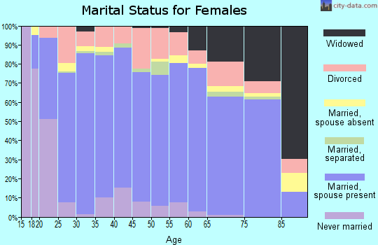 Zip code 84302 marital status for females