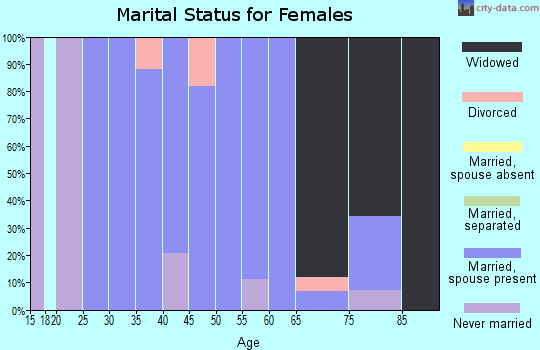 Zip code 84314 marital status for females