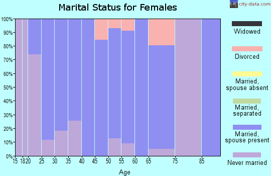 Zip code 84326 marital status for females