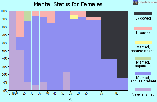 Zip code 84328 marital status for females