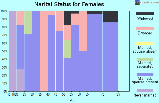 Zip code 84330 marital status for females