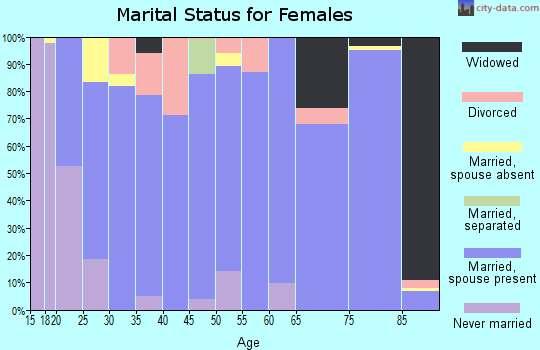 Zip code 84337 marital status for females