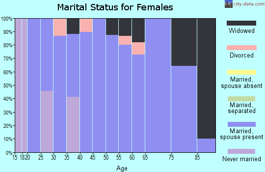 Zip code 84338 marital status for females