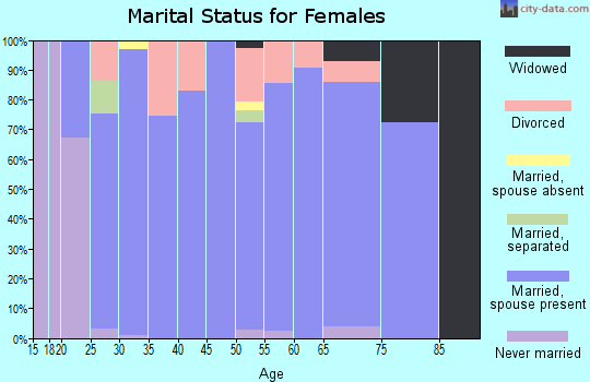 Zip code 84339 marital status for females