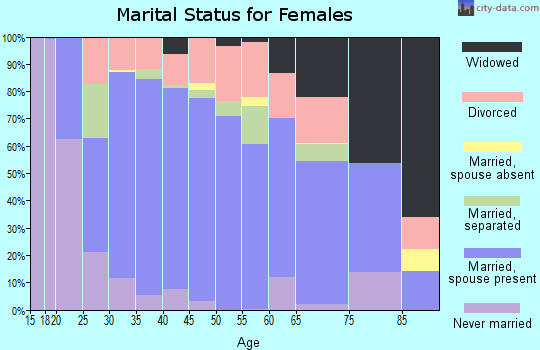 Zip code 84501 marital status for females