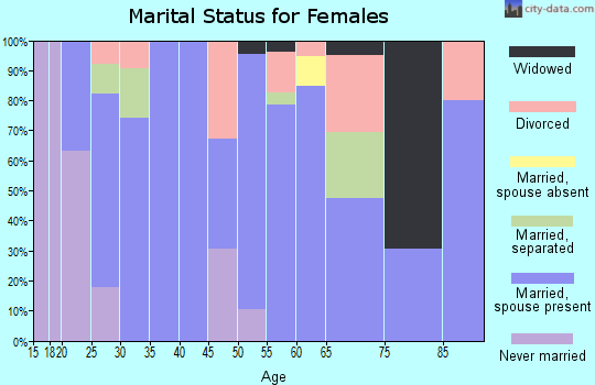 Zip code 84528 marital status for females