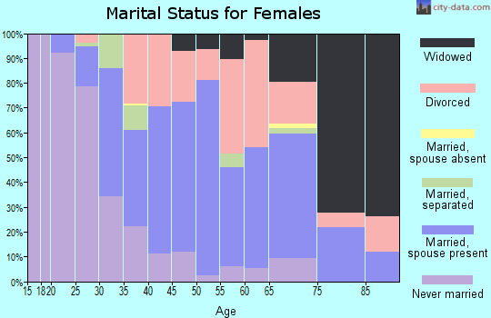 Zip code 84532 marital status for females