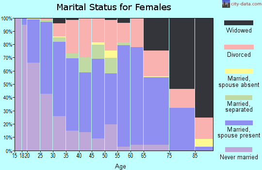 Zip code 84606 marital status for females