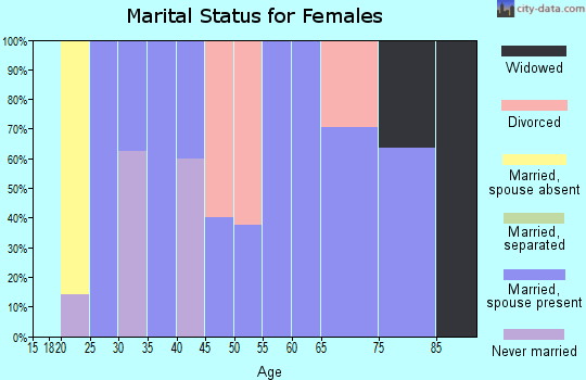 Zip code 84656 marital status for females
