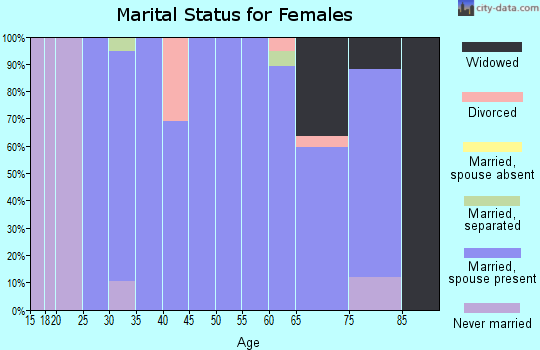 Zip code 84662 marital status for females