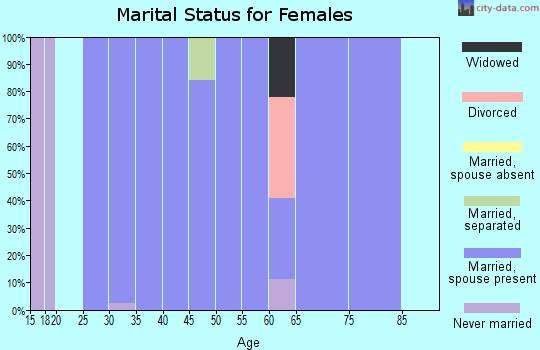 Zip code 84711 marital status for females