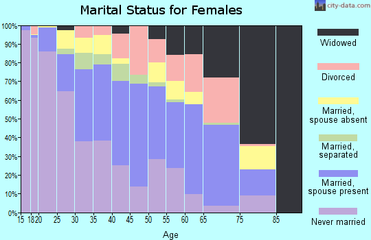 Zip code 85031 marital status for females
