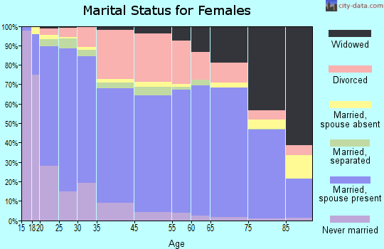 Zip code 85220 marital status for females