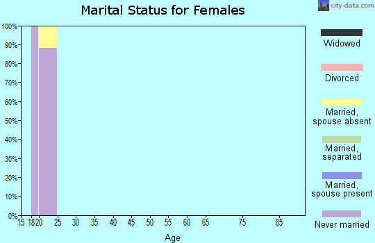Zip code 85309 marital status for females